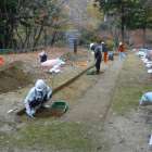 三春城跡第10次調査の支援業務を行いました。